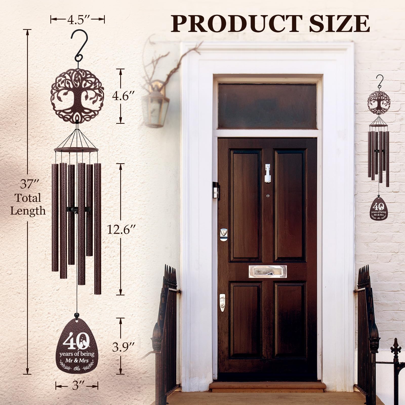 SteadStyle wind chime displayed in garden adding elegant decorative charm
