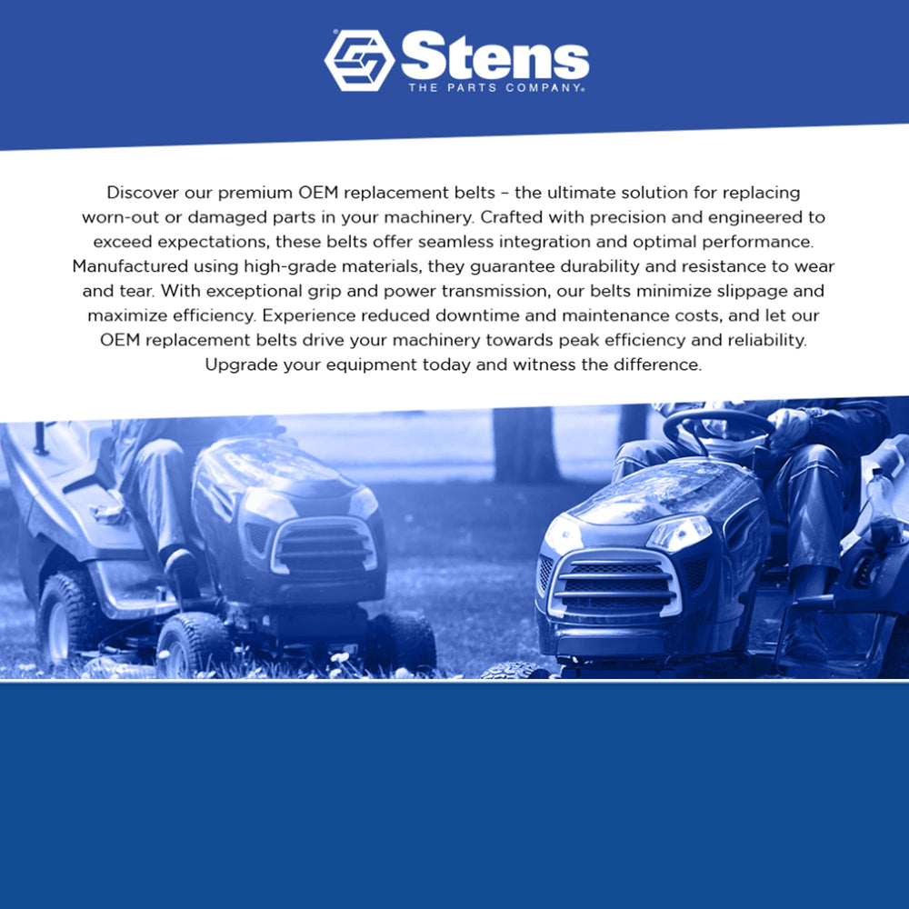Stens belt on scale showing lightweight 0.39 pound package for shipping