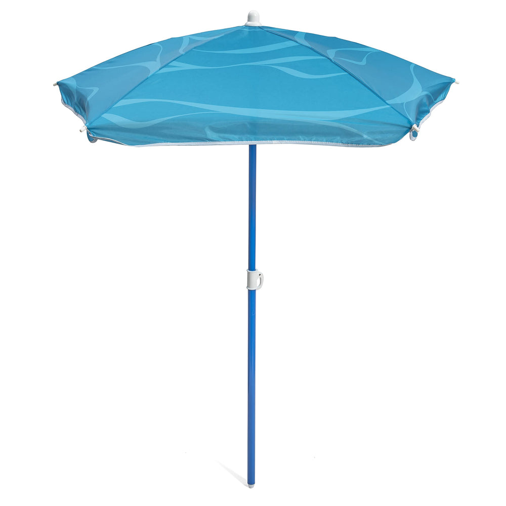 Step2 umbrella front view showing 42-inch canopy providing kid-sized shade