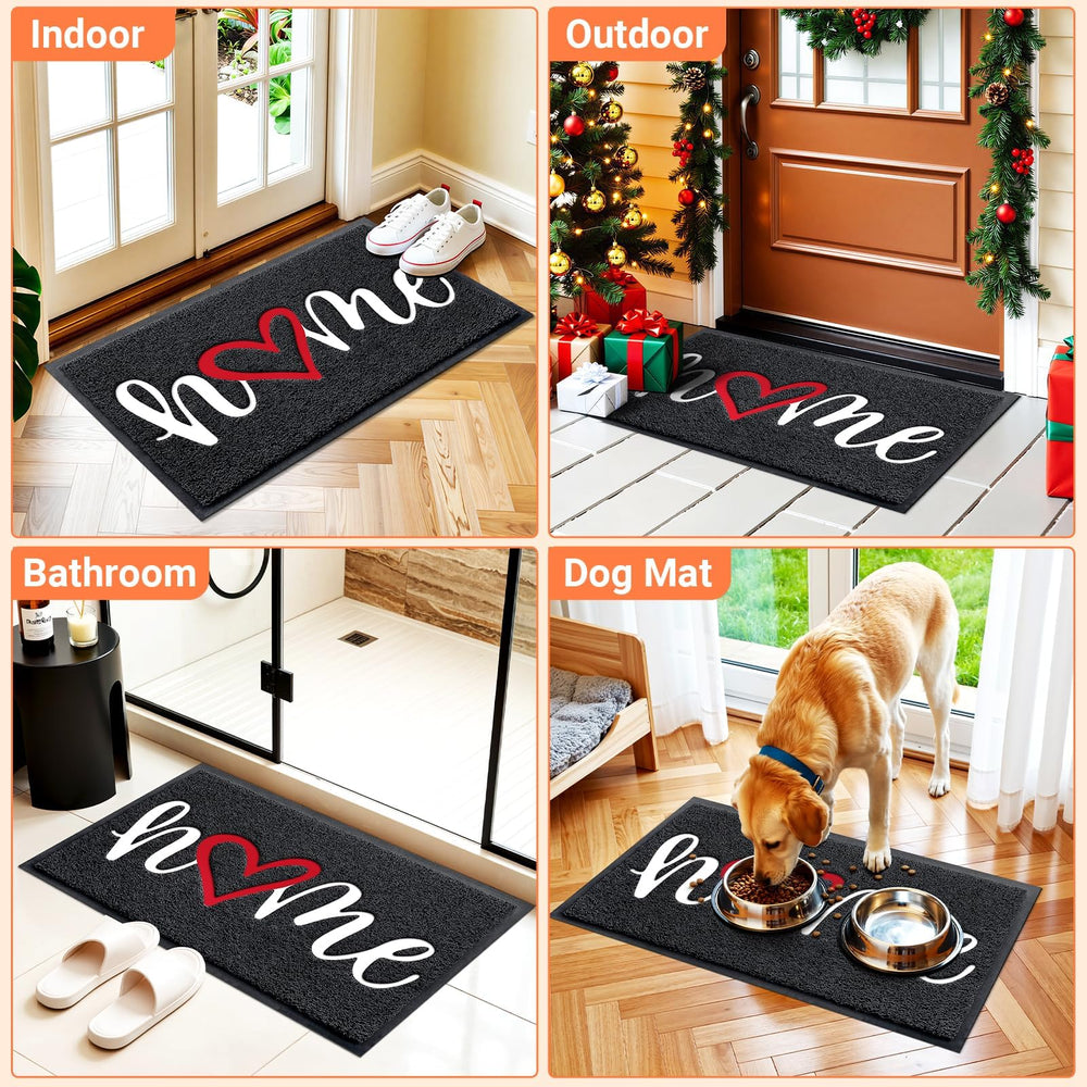StepLively lifestyle porch setting showing welcome mat enhancing entryway safety