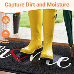 StepLively natural rubber border edge protecting floor and containing water