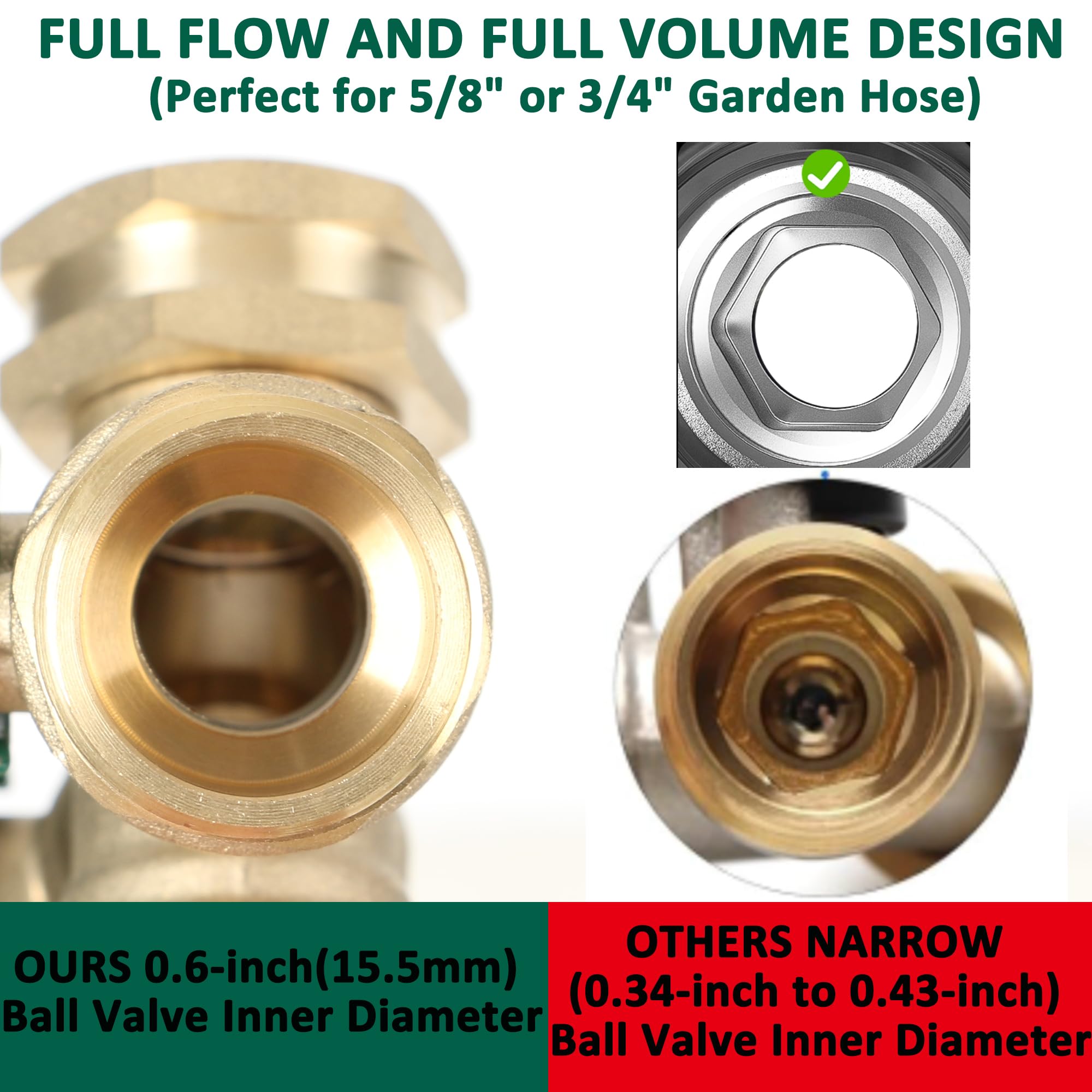 STYDDI aluminum-alloy handles with green coating for clear control and rust resistance