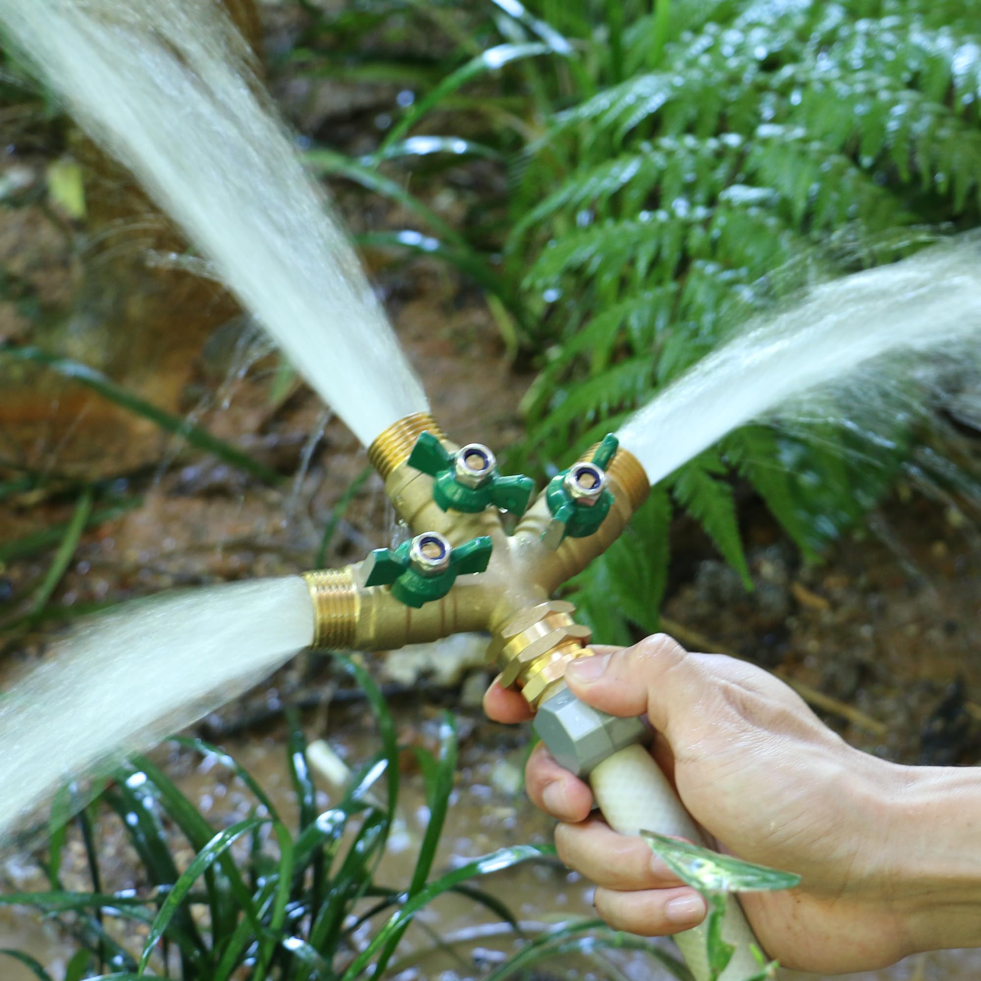 STYDDI threaded outlets connected to hoses providing secure, leak-resistant lines