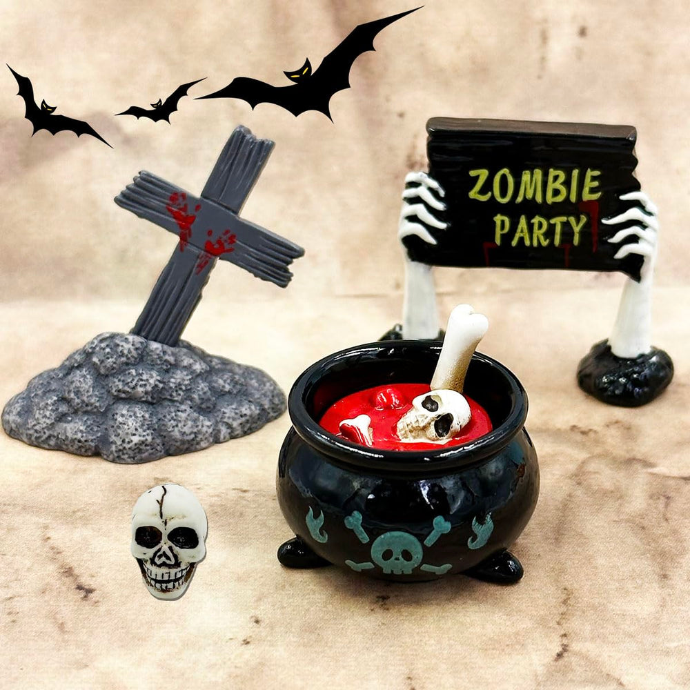 Suartus on a Halloween table display demonstrating seasonal decor use