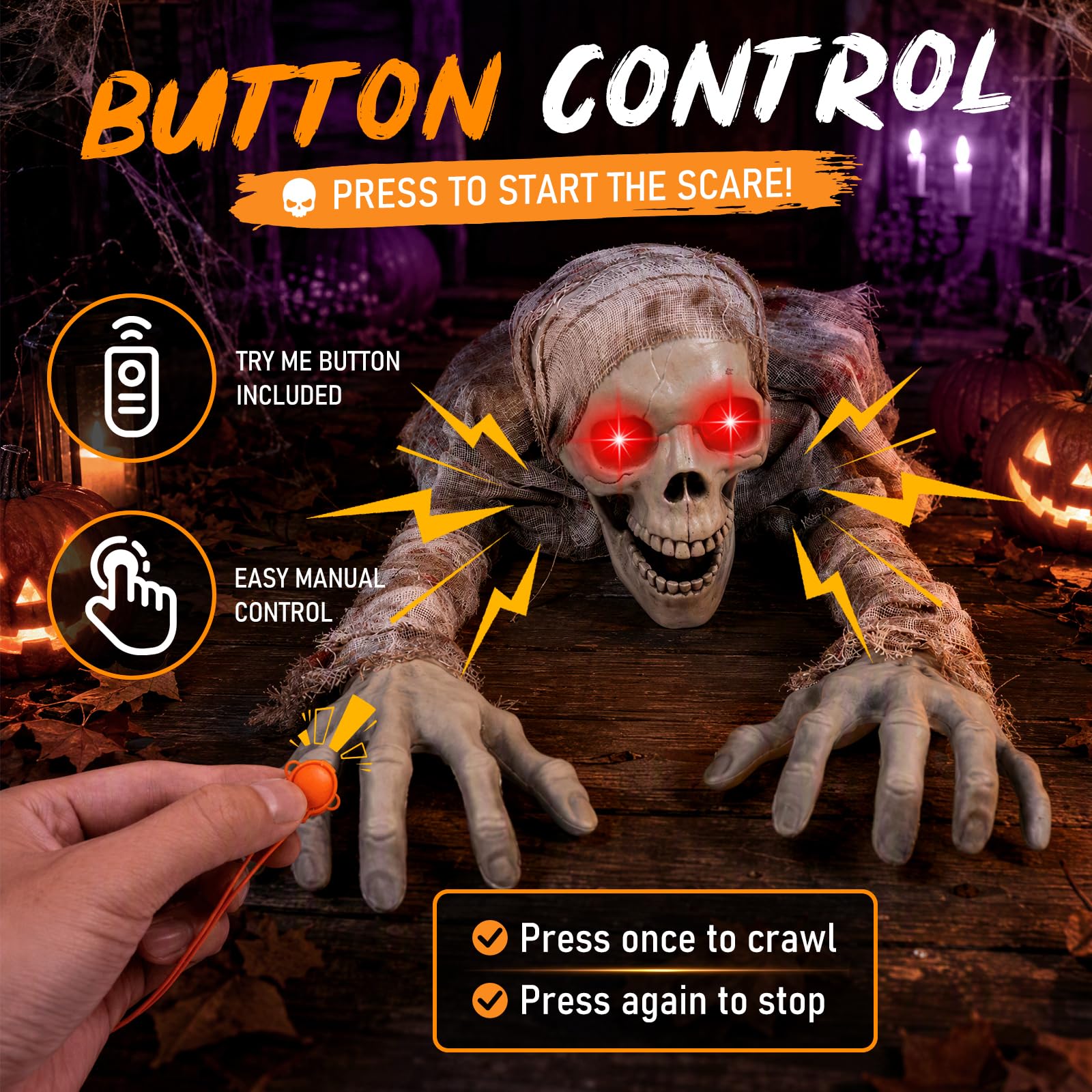 sudelin red eyes lit at night boosting visibility and spooky effect