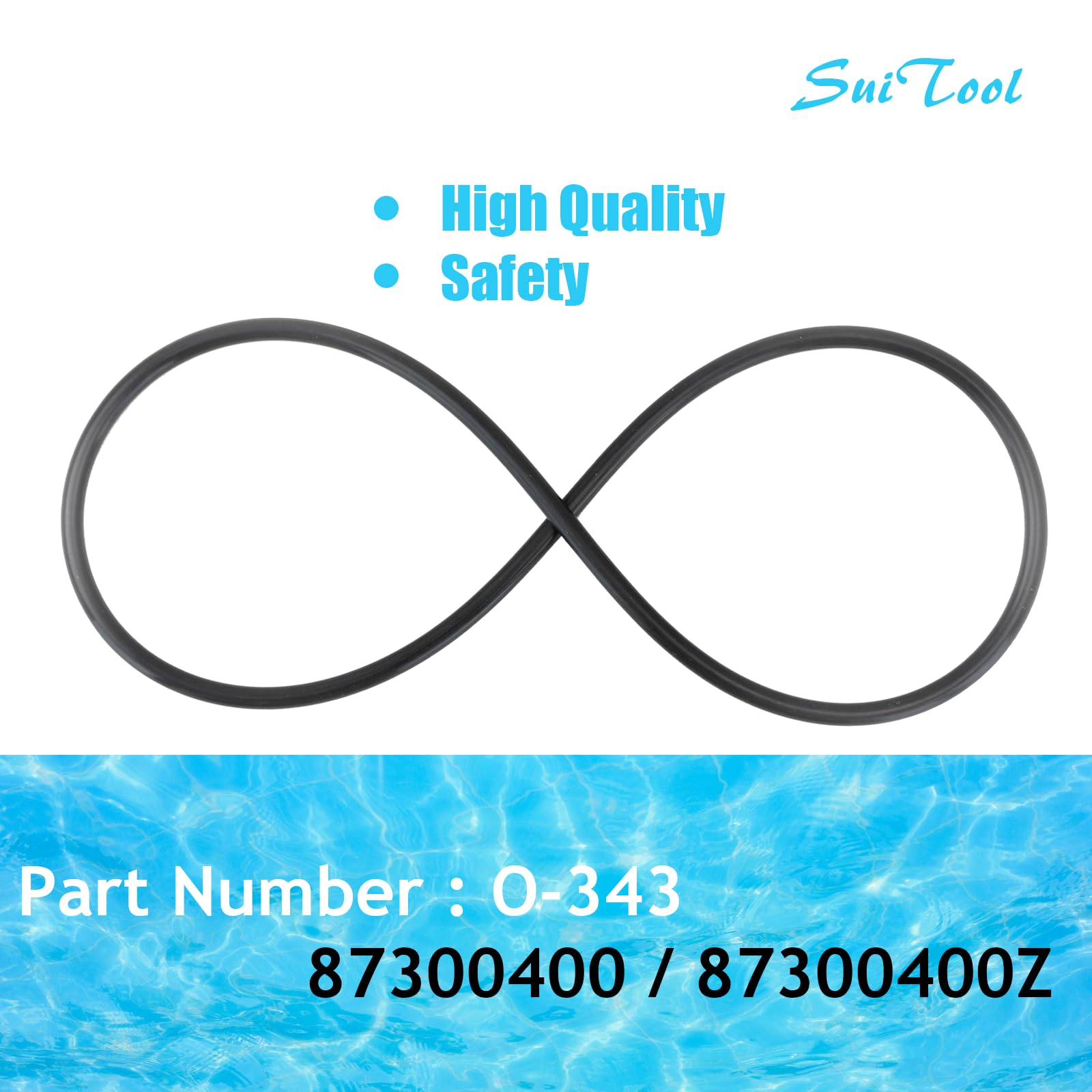 SuiTool O-ring installed on Pentair tank demonstrating leak prevention benefit