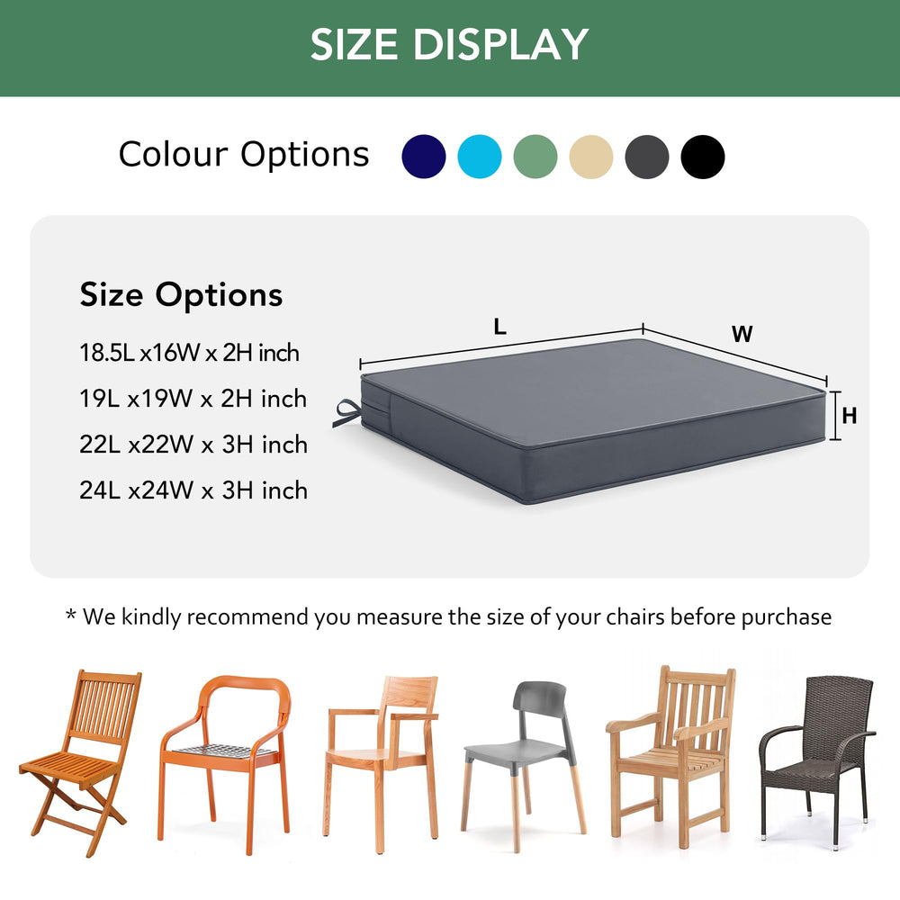 Summsun cushions on patio chairs showing comfortable outdoor seating setup
