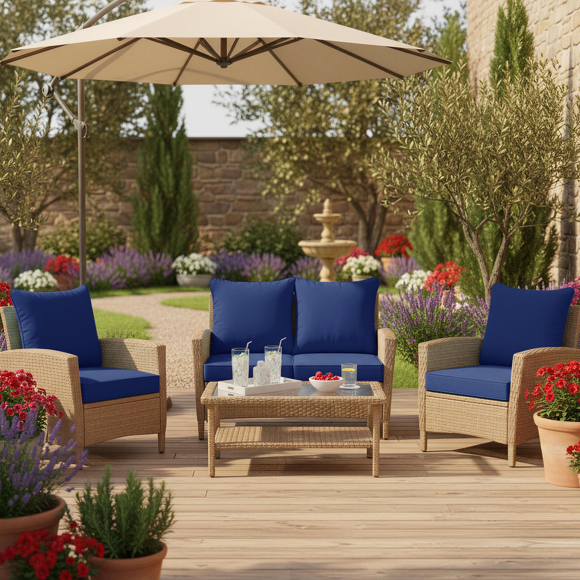 Summsun lifestyle scene on deck showing inviting outdoor relaxation
