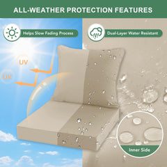 Summsun seat cushion cross-section showing high-resilience sponge for supportive comfort
