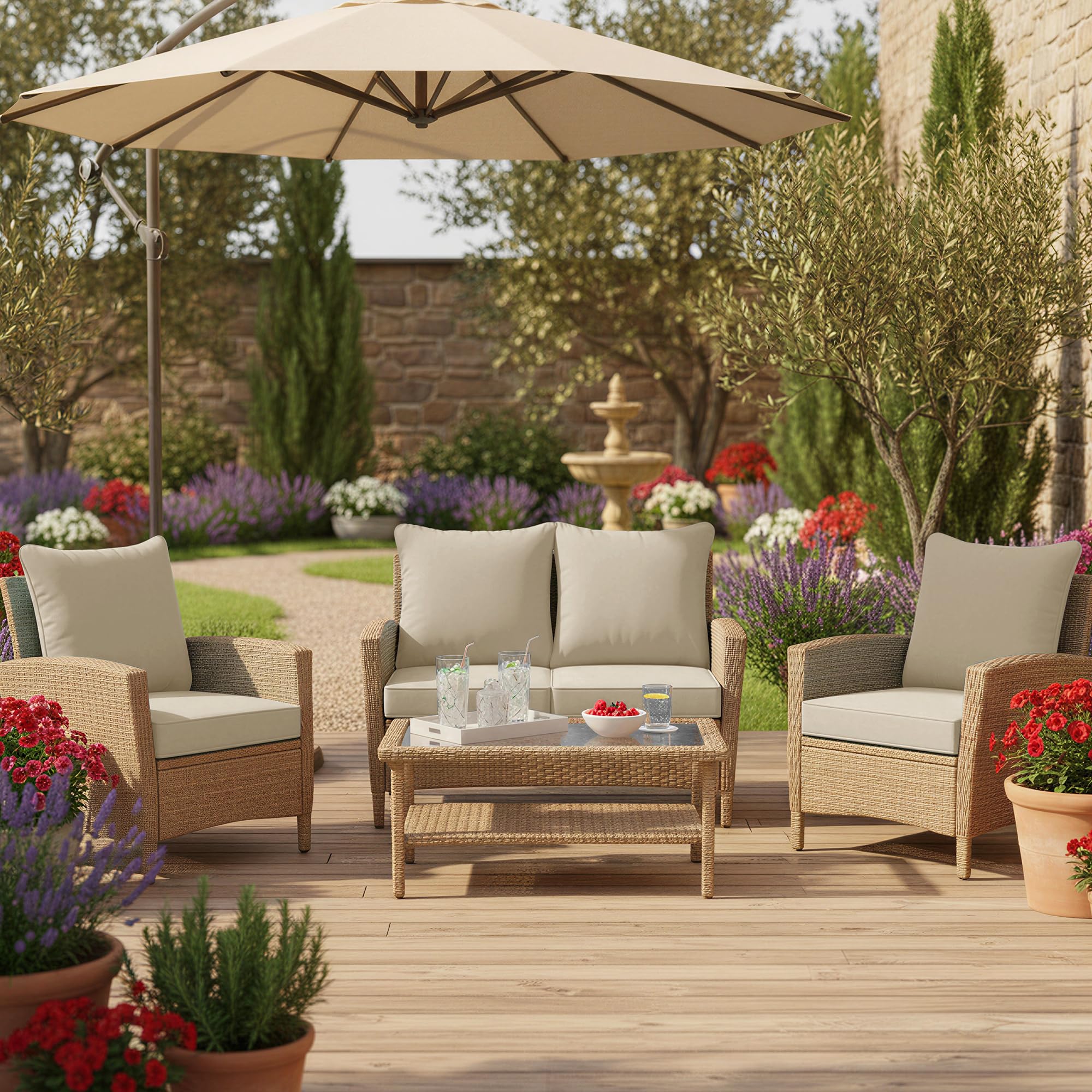 Summsun cushion beside a standard chair showing 22x22 size comparison benefit