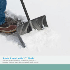 Suncast galvanized steel wear strip detail protecting blade from pavement wear