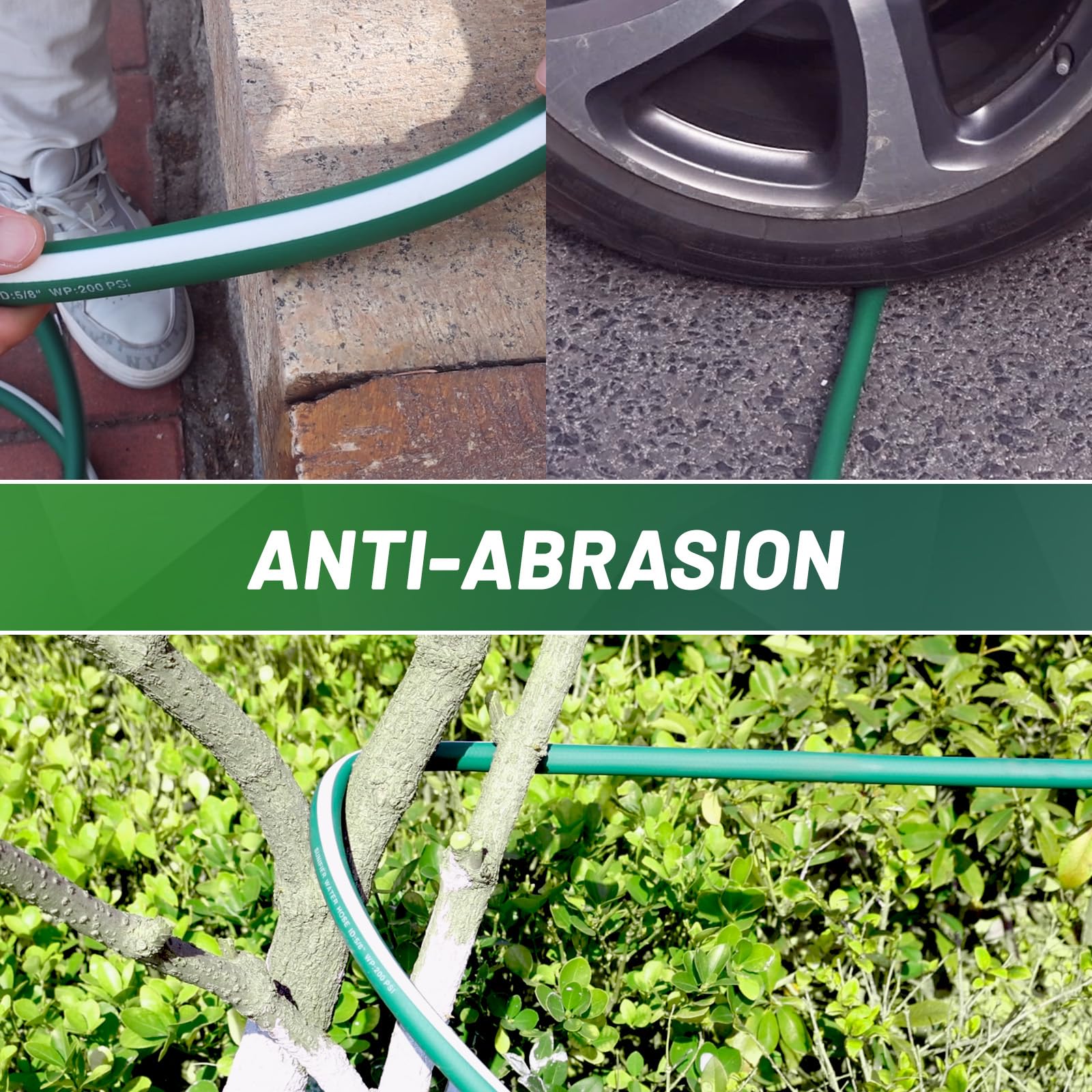 Sunifier hose rinsing car showing strong flow and easy handling