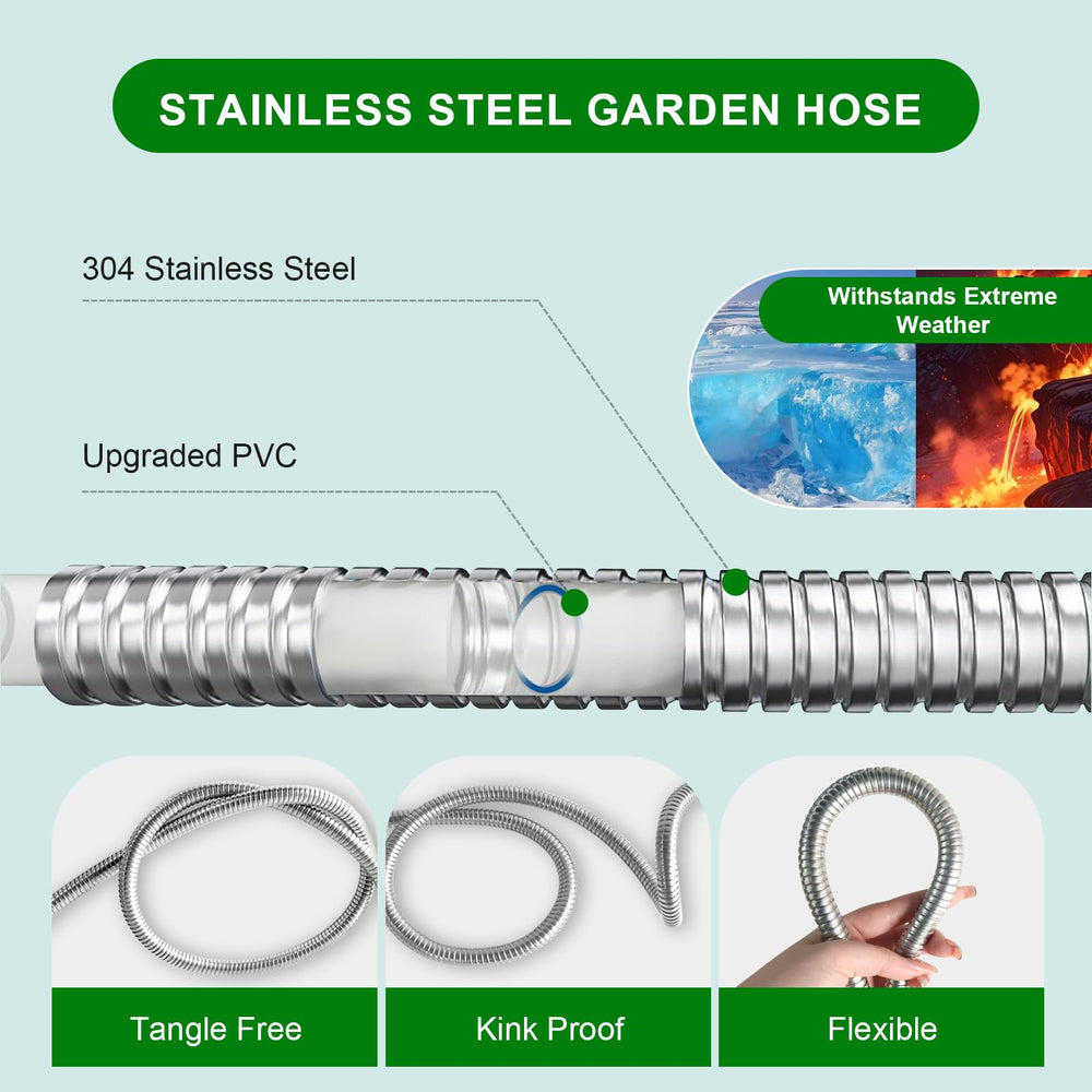 Sunifier hose connected to a sprinkler demonstrating steady water flow