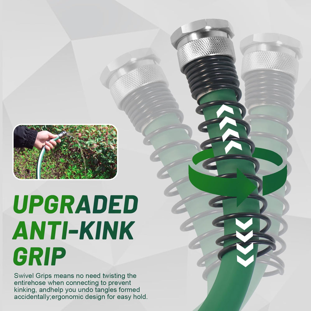 Sunifier hose watering lawn in use for efficient garden coverage
