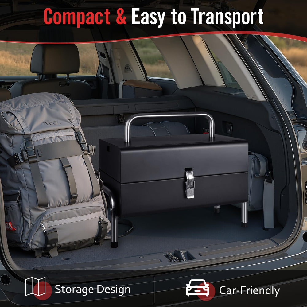 SUNLIFER metal handle for one-handed carry and easy transport benefit
