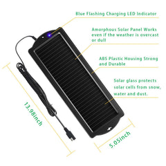 Sunway Solar suction mount attached to windshield for easy placement