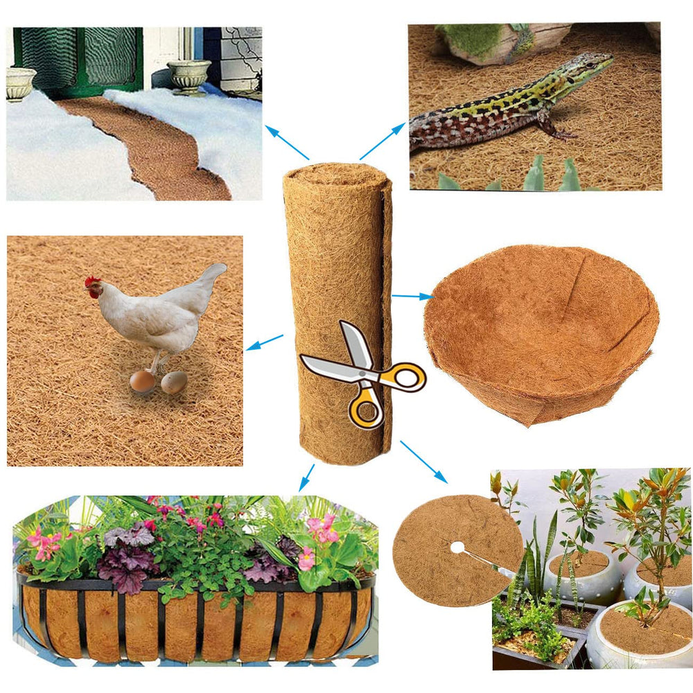 SUNYAY coir mat inside reptile terrarium providing natural, pet-safe flooring
