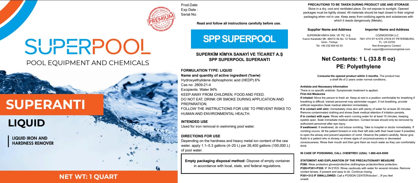 Superpool bottle in a backyard pool lifestyle scene improving appearance