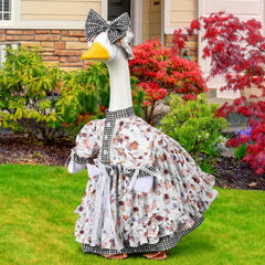 Suzile outfit on porch goose in lifestyle scene for visual impact