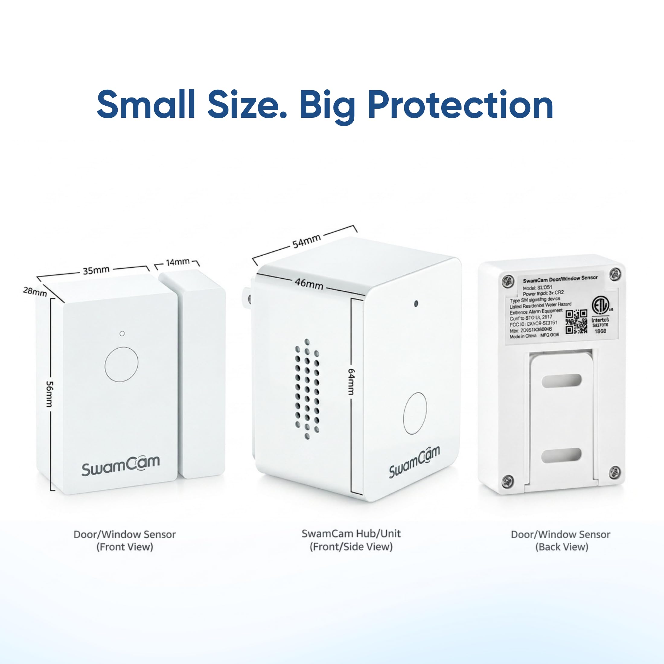 SwamCam system in backyard at night showing visible protection and peace of mind
