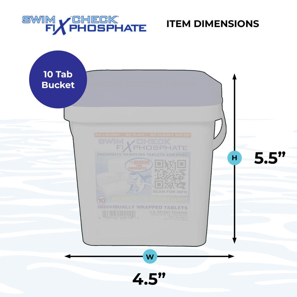 Swim Check tablet size shown in hand for quick scale comparison