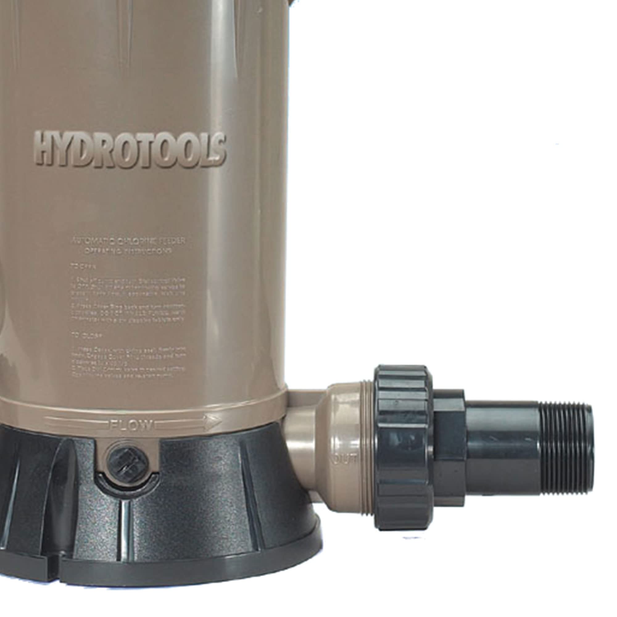 Swimline Hydrotools 8750 interior chamber with tablets showing high 9 lb capacity benefit