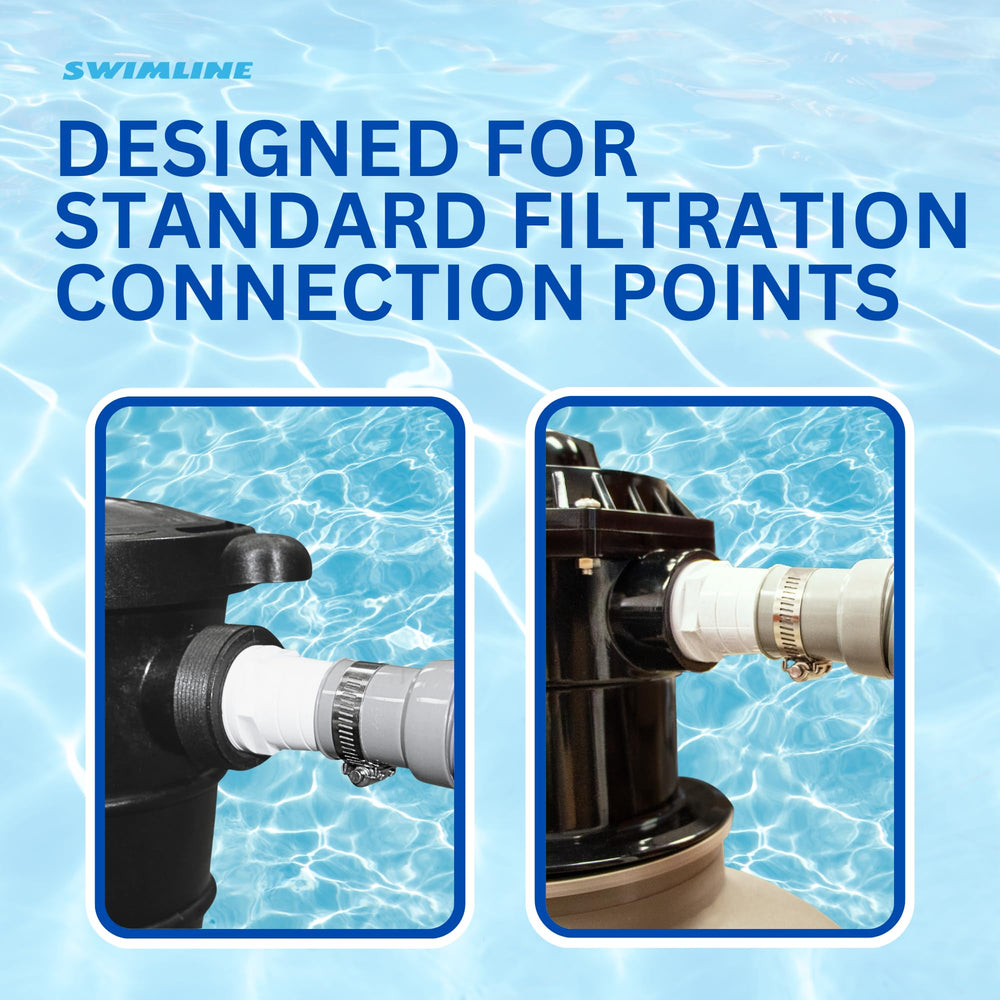 Swimline Hydrotools reinforced cuff close-up demonstrating secure connection