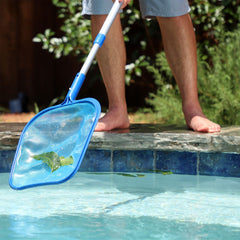 Swimline close-up of fine mesh net demonstrating durable debris capture