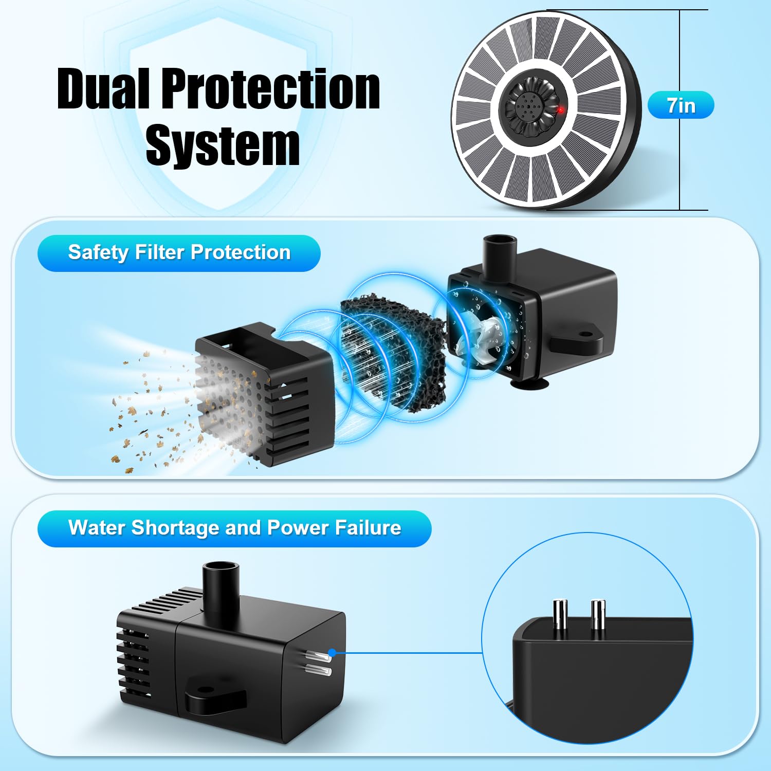 SZMP fountain next to hand showing compact size and easy portability