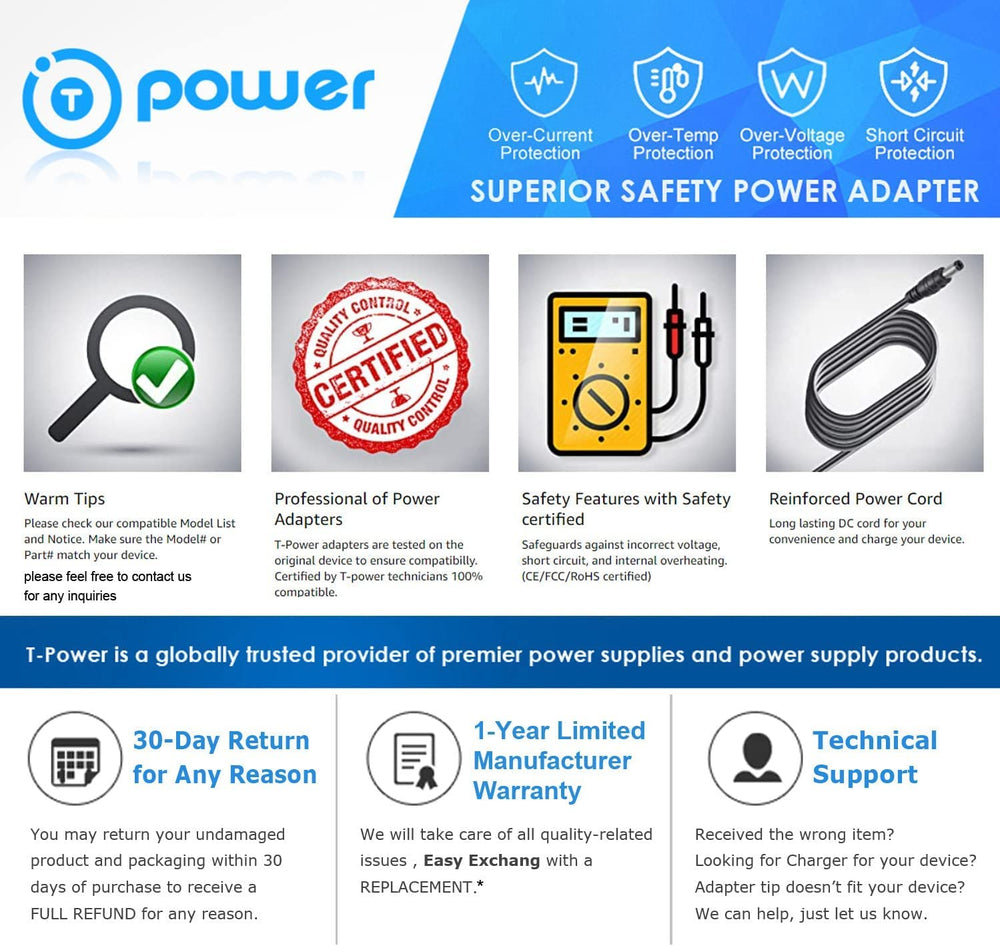 T POWER charger plugged into generator port providing steady battery maintenance