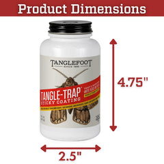 Tanglefoot built-in brush applicator open for precise brush-on application