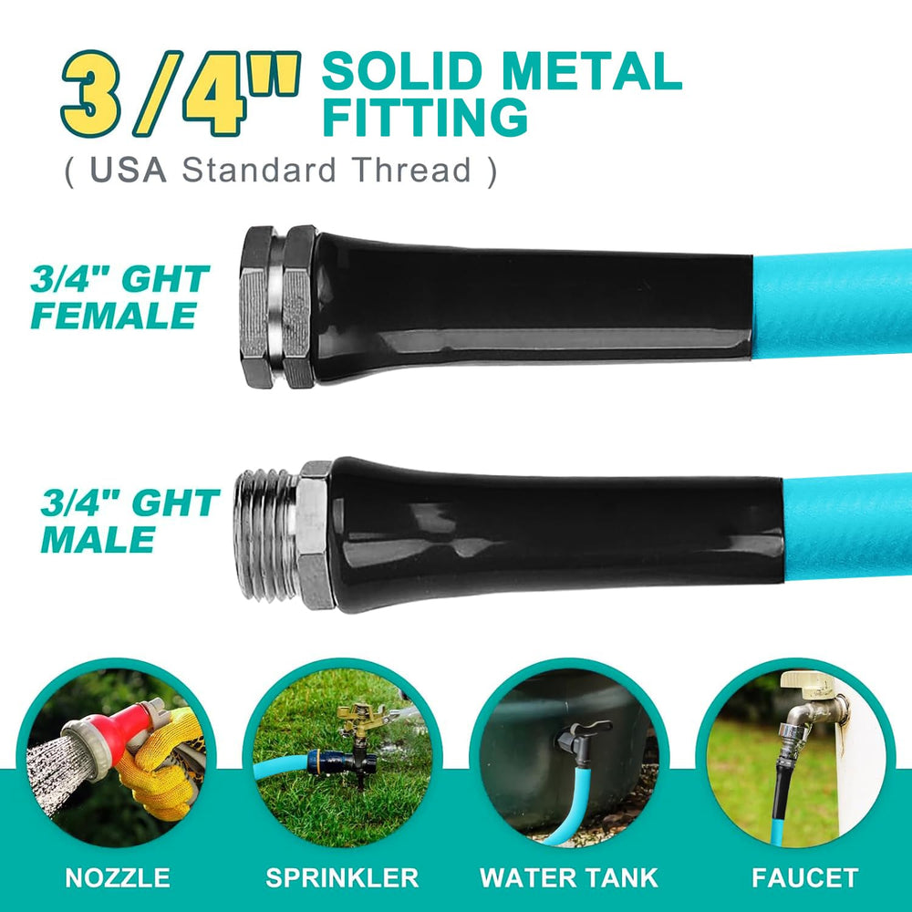 tckoasis solid metal 3/4" connector close-up, durable rust-resistant benefit