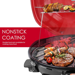 Techwood double-layer hood open revealing interior and ventilation benefits