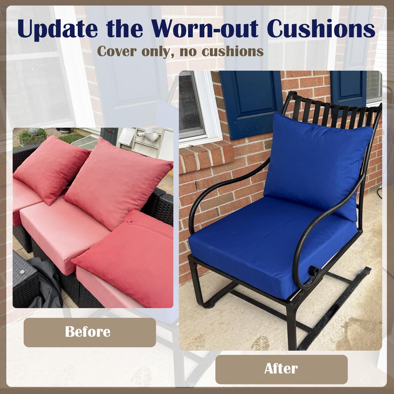 TECOSARA back cover fitted on outdoor sofa improving comfort and style