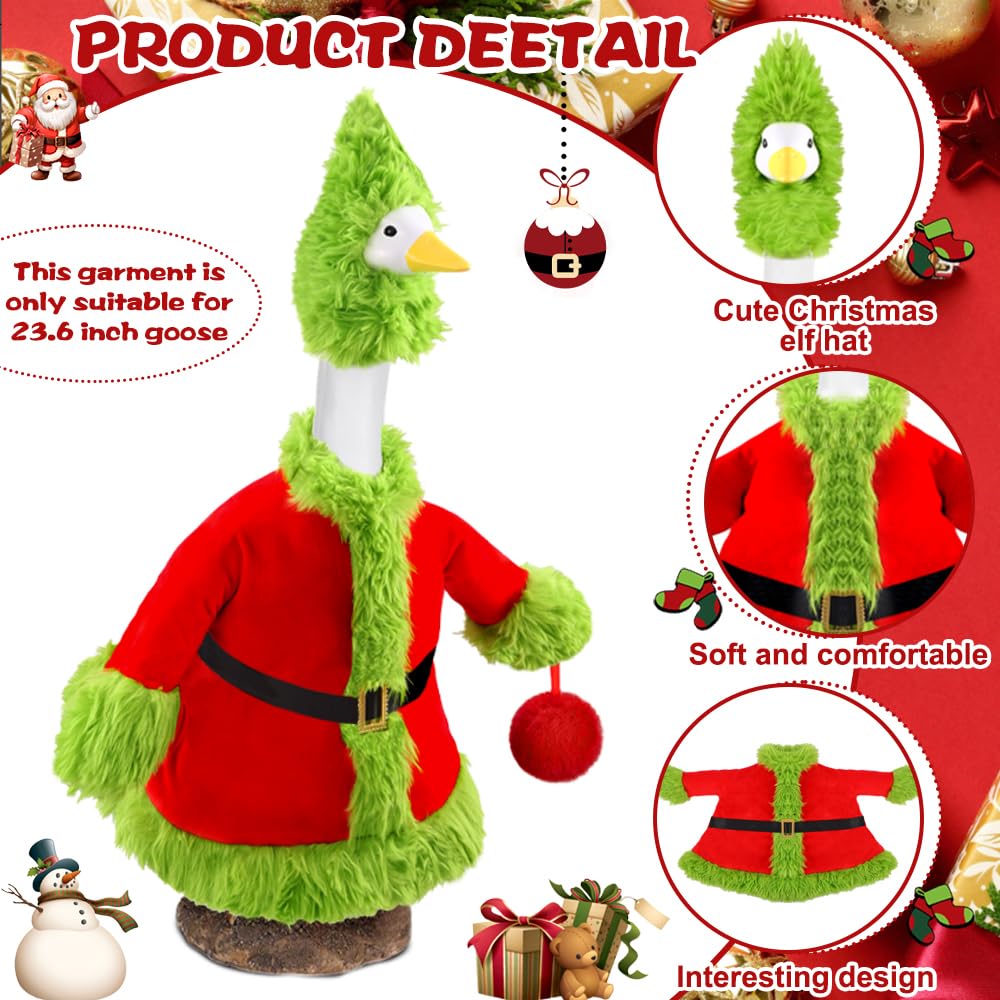 Teeanzo green hat and red pom shown together adding playful holiday accents