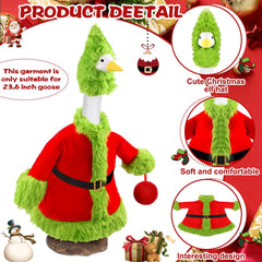 Teeanzo green hat and red pom shown together adding playful holiday accents