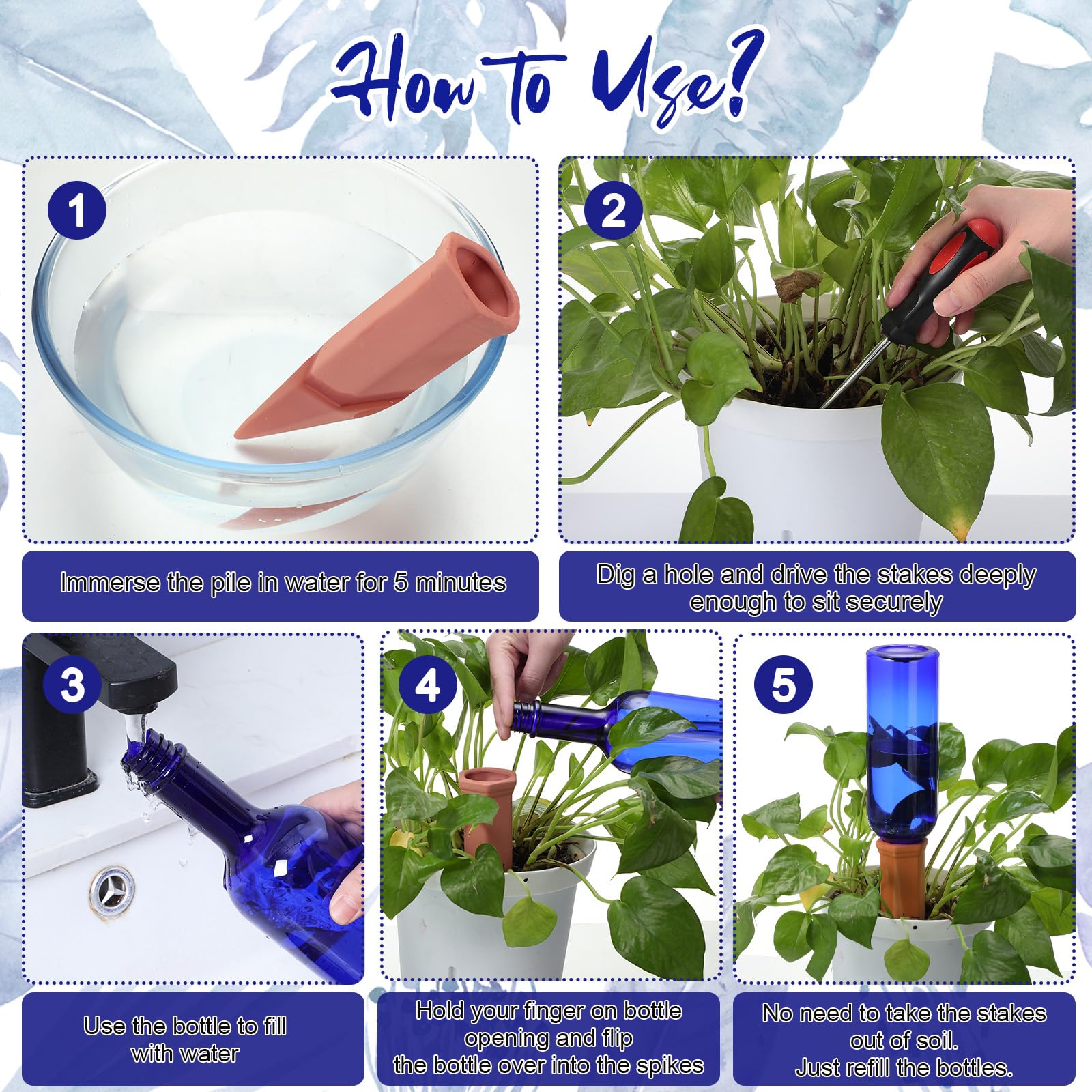 Teenyyou spike inserted in pot demonstrating automatic watering for healthier plants