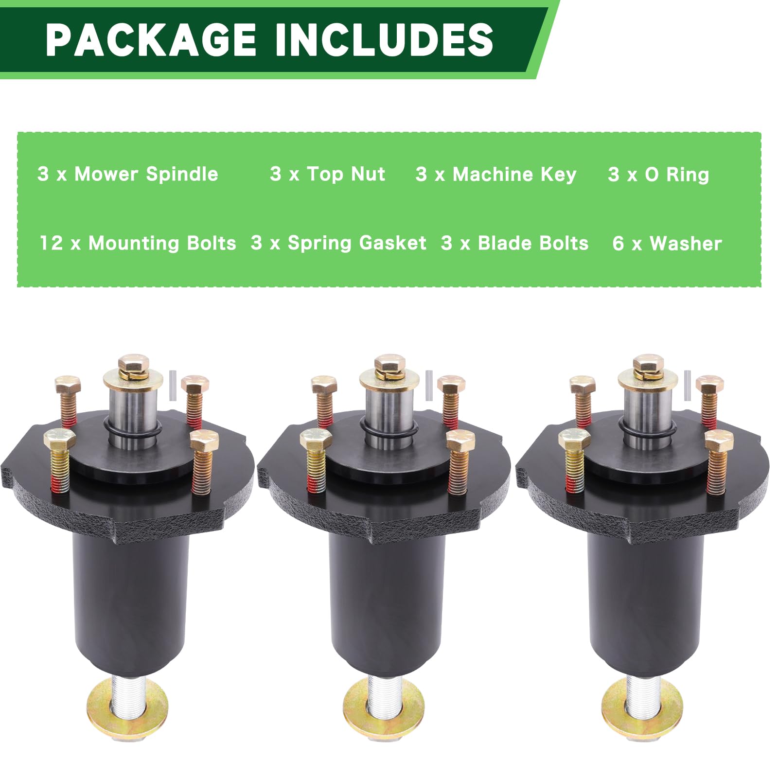 TENGMUJX three-pack boxed spindles ready for service saving downtime benefit