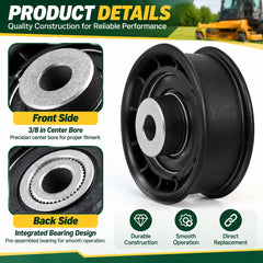 Texxparts 604491 installed on mower deck, restores proper belt tension
