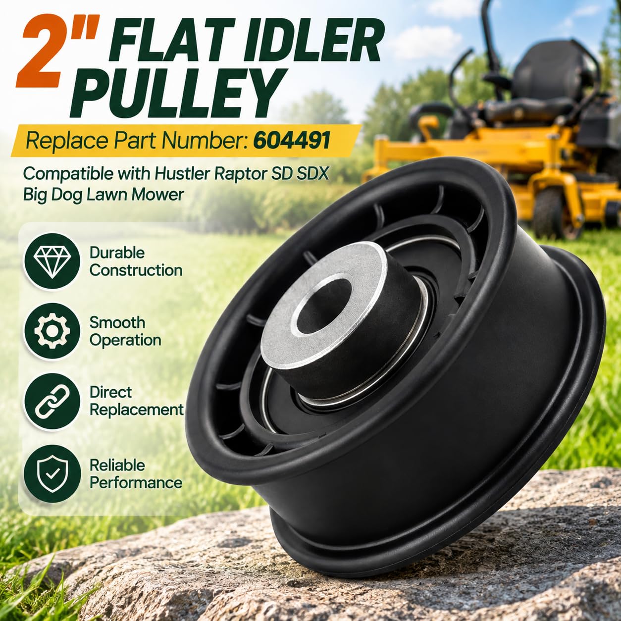 Texxparts 604491 side profile highlighting thickness and mounting hole, ensures correct fit