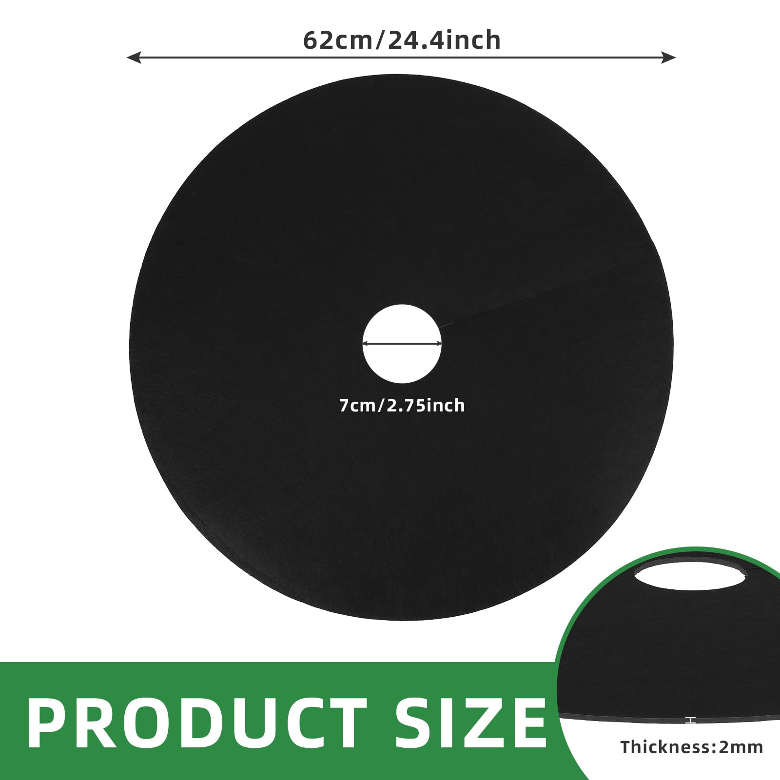 Tezhile single ring flat on ground, demonstrates simple installation benefit