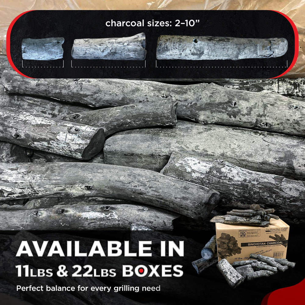 The Bincho Grill reused charcoal piece illustrating durability and cost savings