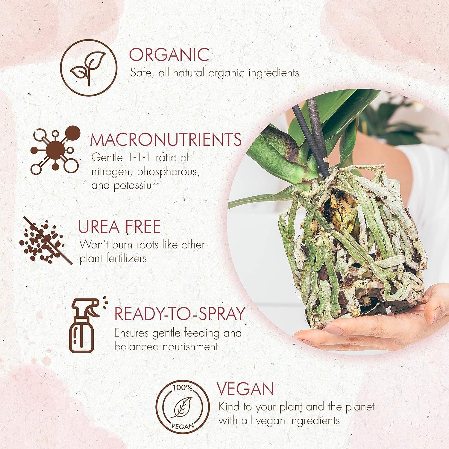 The Grow Co feeding roots in bark mix to encourage strong root growth