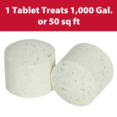 The Pond Guy tablets in hand showing size and easy application