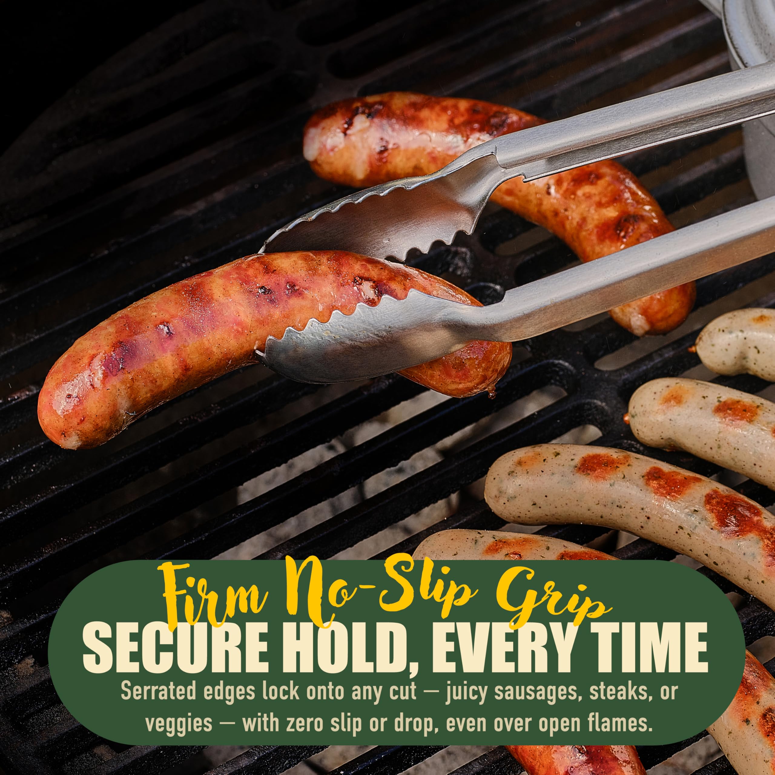 TheDOM textured non-slip handle close-up providing comfortable grip and reduced hand fatigue