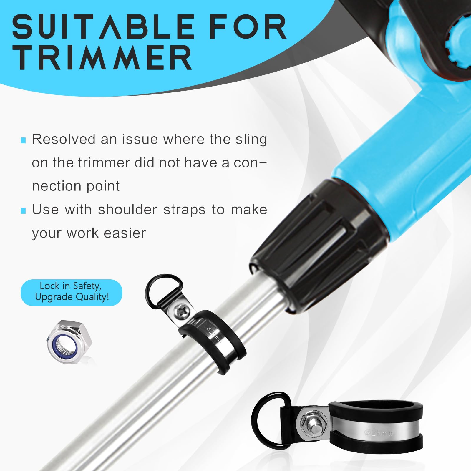 TIANAO clamp rubber sleeve closeup protecting shaft and preventing slip