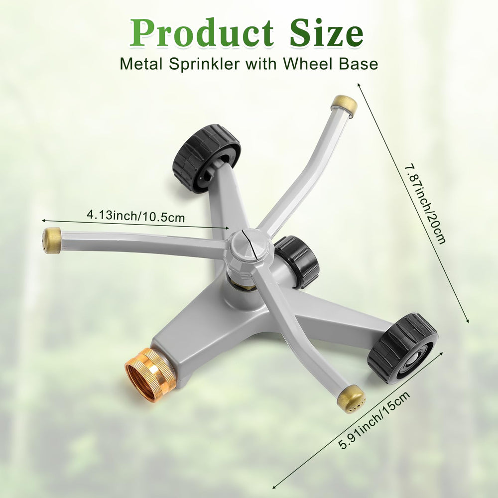 Tiangrid rotating three-arm head close-up illustrating even water distribution