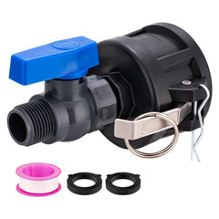 TianTianUp front view of 2" cam lock adapter showing full kit and benefit of ready connection