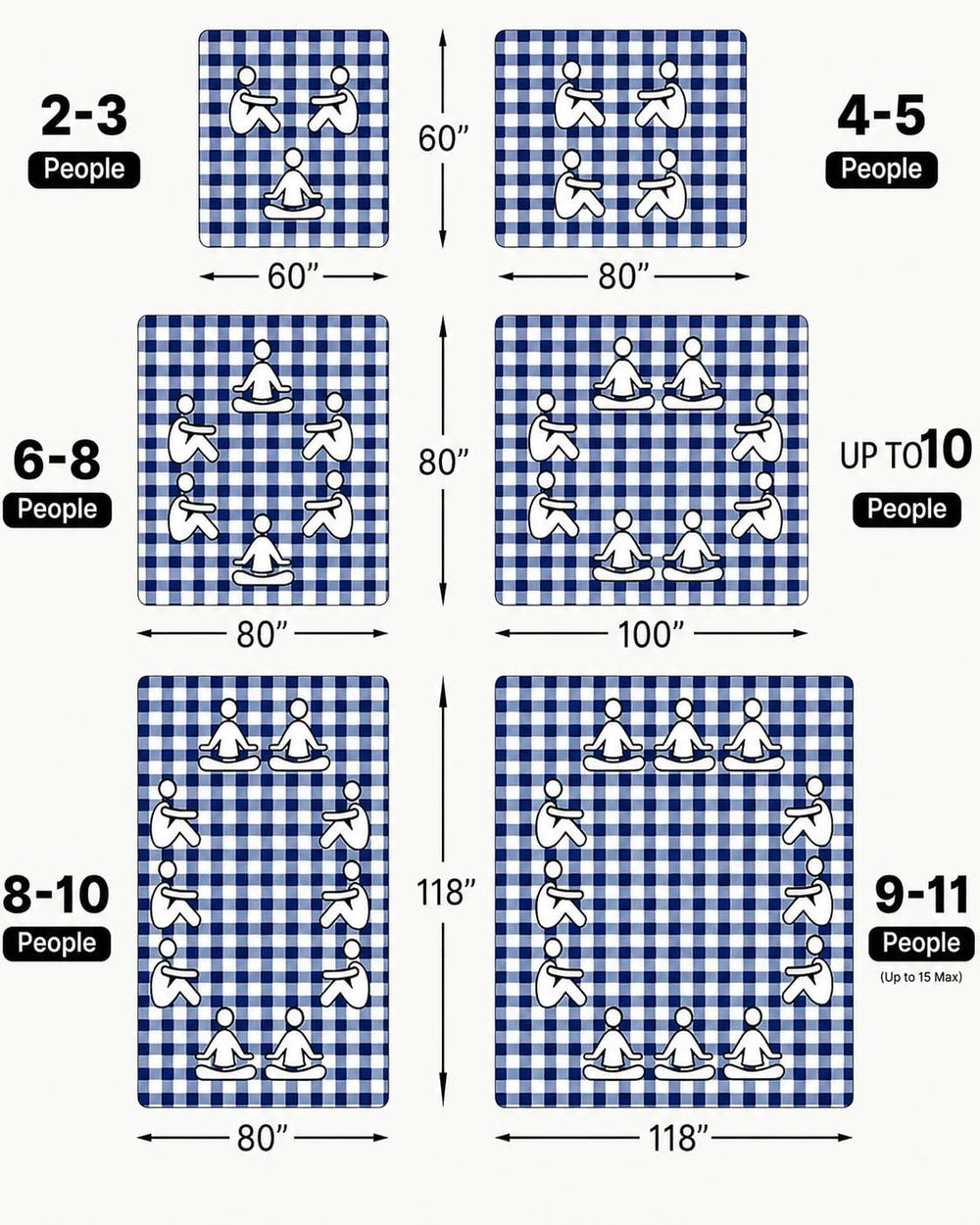 TigeJoy next to a person to illustrate the large 80 by 80 footprint