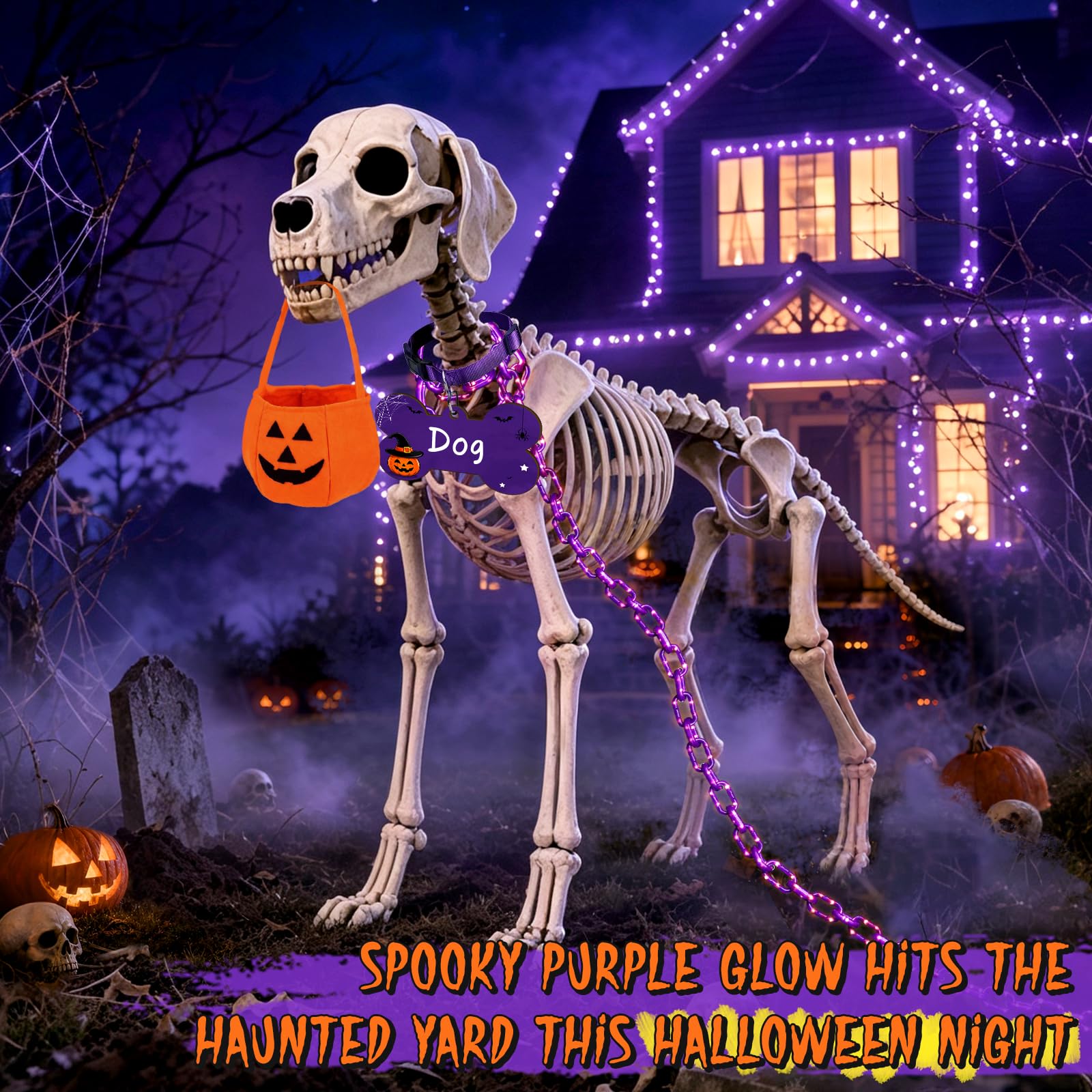 TimeHazy lifestyle yard display makes an eye-catching Halloween centerpiece